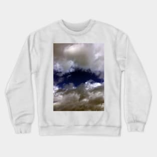 Fluffy Clouds Outlying the Blue Sky Crewneck Sweatshirt